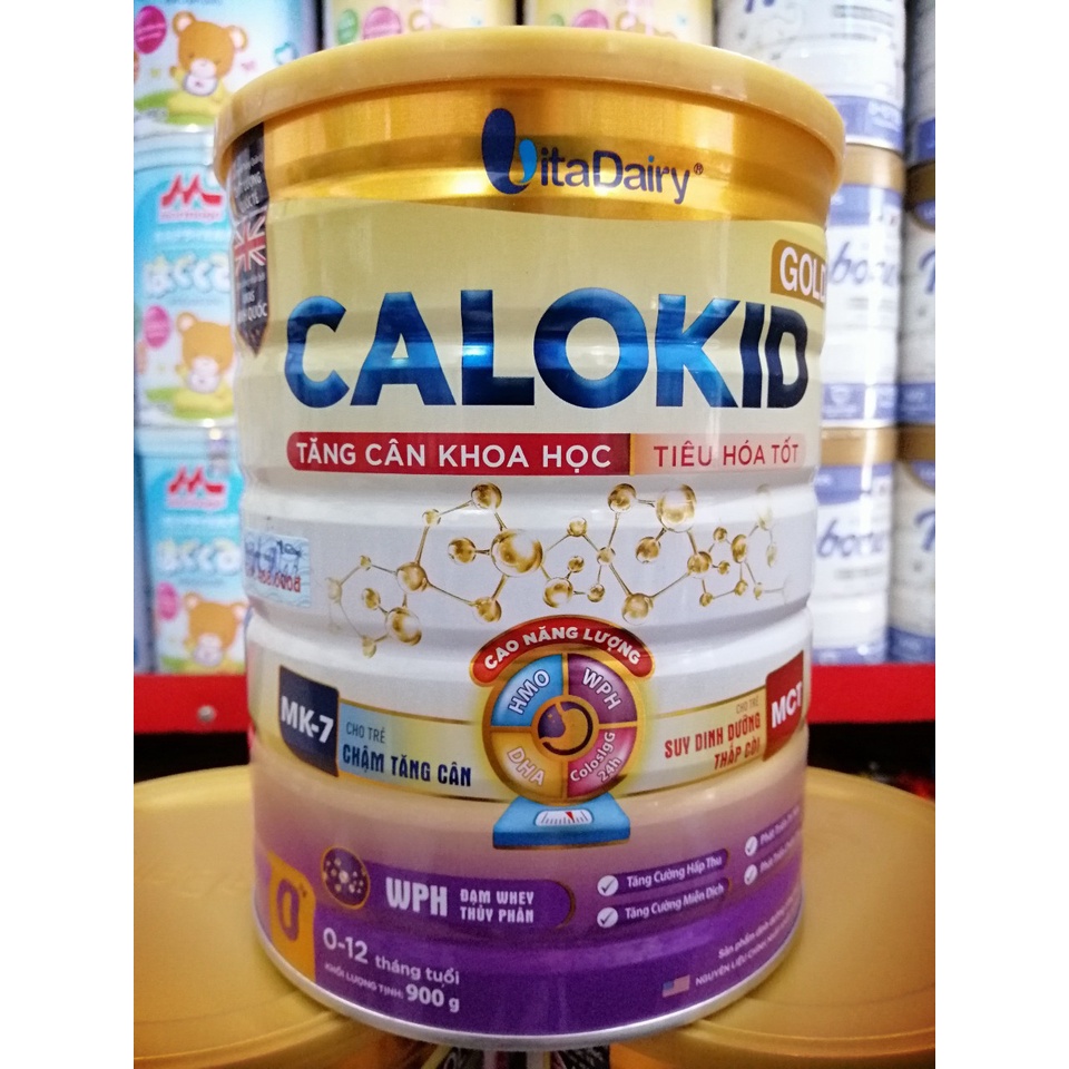 Combo 3 lon Sữa công thức Calokid Gold 0+ lon 900g