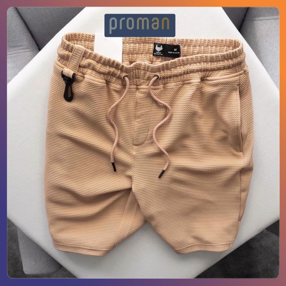 Quần Đùi Nam Thể Thao mặc nhà quần short thể thao nam vải Xốp Thái thun mềm mịn, thấm hút mồ hôi tốt - PROMAN