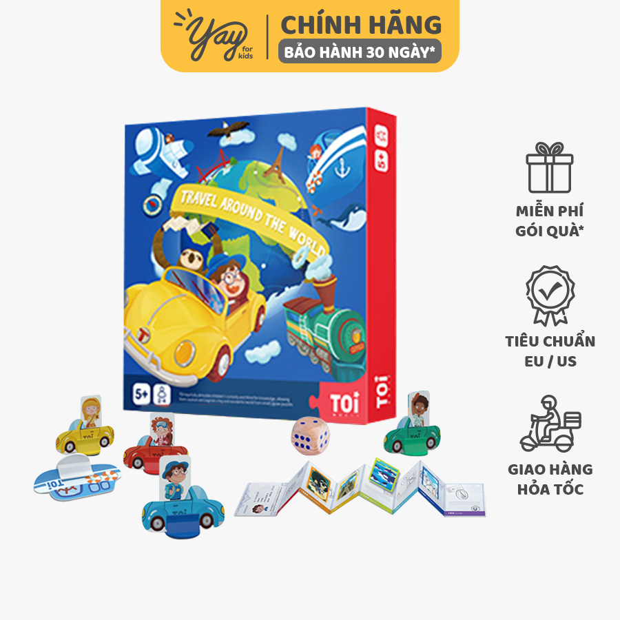 Bộ Boardgame Du Lịch Vòng Quanh Thế Giới Travel Around - TOI