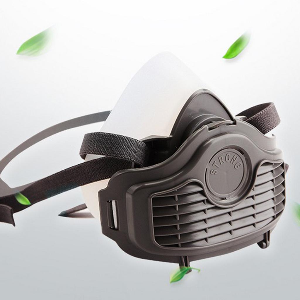 Silica Gel Half Face Dust Mask Breathing Dust-proof Anti-fog Mask