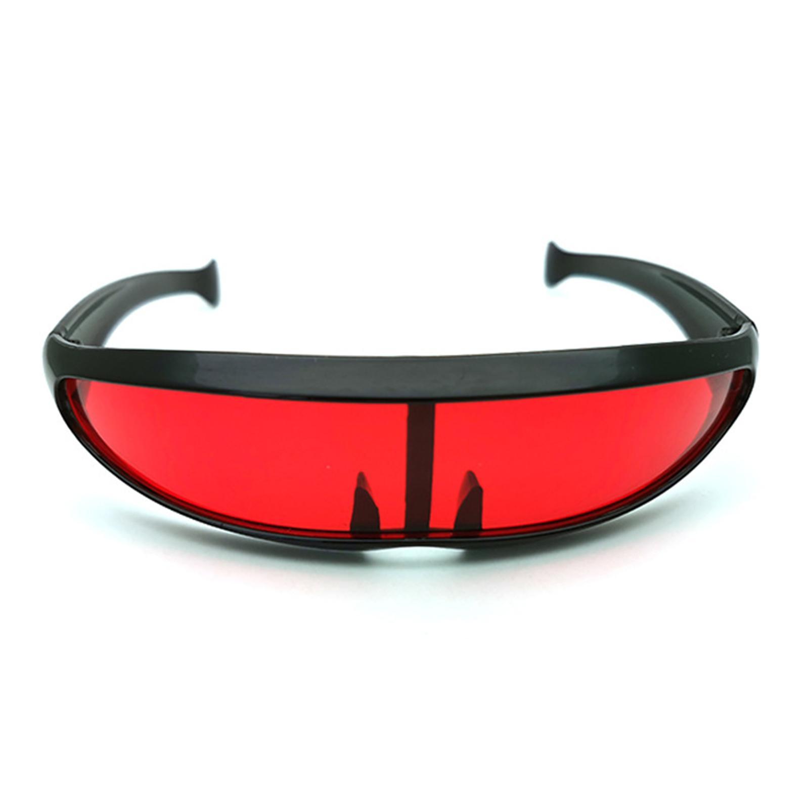 Hình ảnh Futuristic Narrow Sunglasses Color Lens Party Monolens Punk Cosplay Robotic Shield
