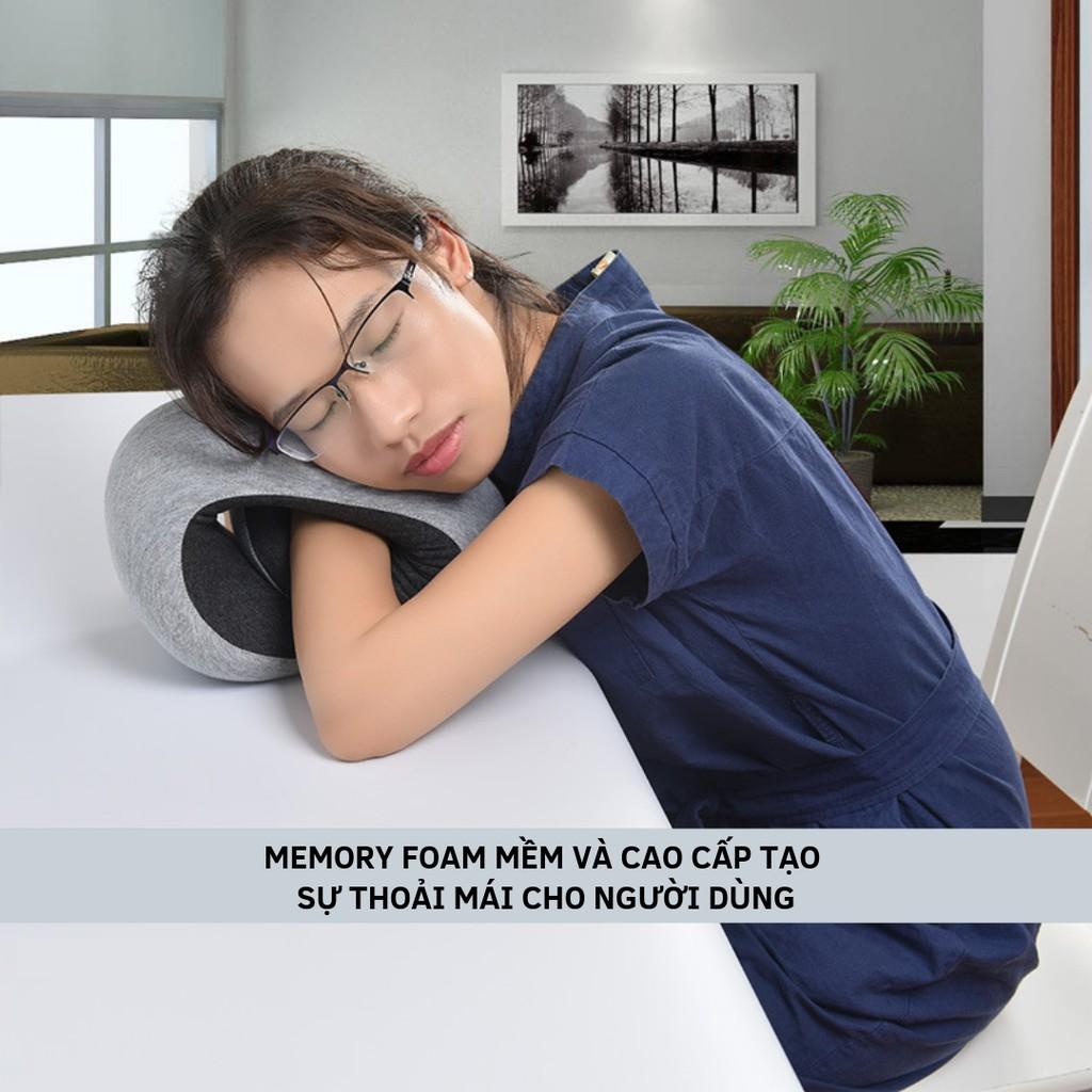 Gối Ngủ Văn Phòng Du Lịch Thông Minh Từ Chất Liệu Memory Foam Chính Hãng Amalife mi01