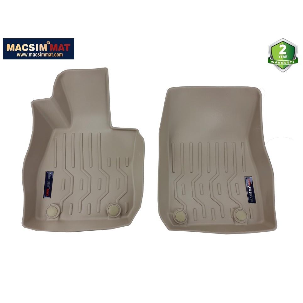 Thảm lót sàn xe ô tô Mazda CX30 2020 Nhãn hiệu Macsim chất liệu nhựa TPV cao cấp màu be (FDW-155) - 2 hàng ghế