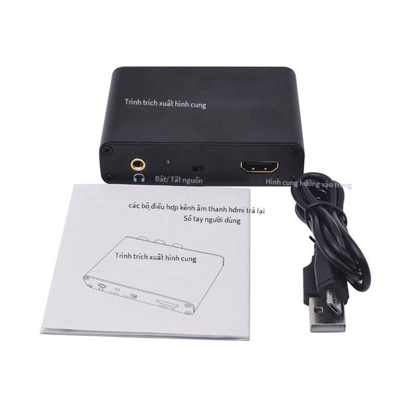 Vận Chuyển Nhanh Vòng Cung Sang Âm Thanh Âm Thanh HDMI Trở Lại Adapter Cáp Quang Đồng Trục Đầu Ra Âm Thanh 3.5 Mm Bộ Chuyển Đổi