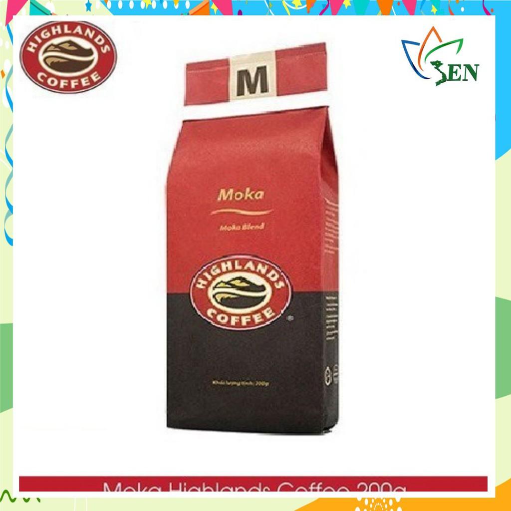 Cà phê Rang xay Moka Highlands Coffee 200g