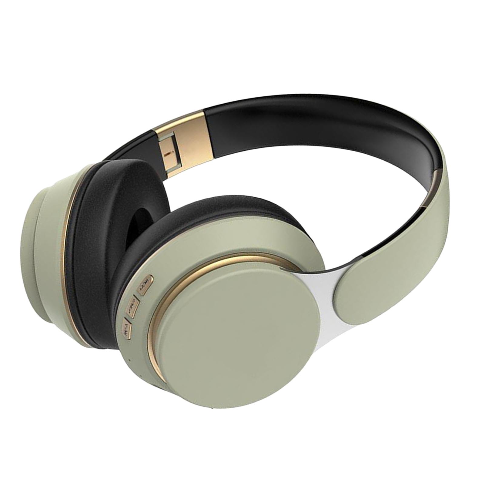 Wired / Wireless Bluetooth Noise Canceling Headphones Earphone Foldable with Mic for PC TV