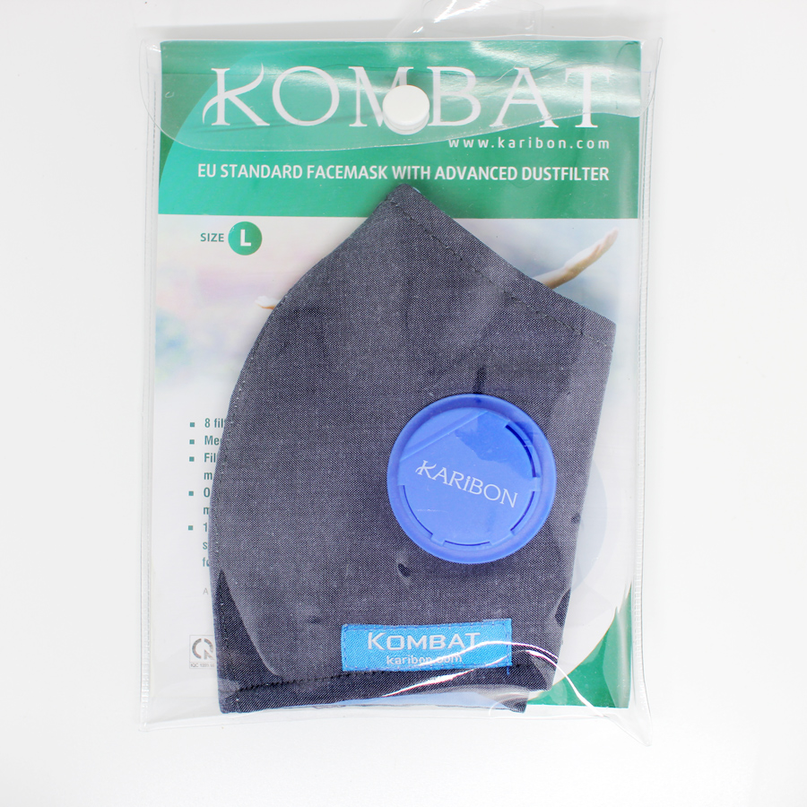 Combo 2 khẩu trang Karibon Kombat lọc bụi mịn