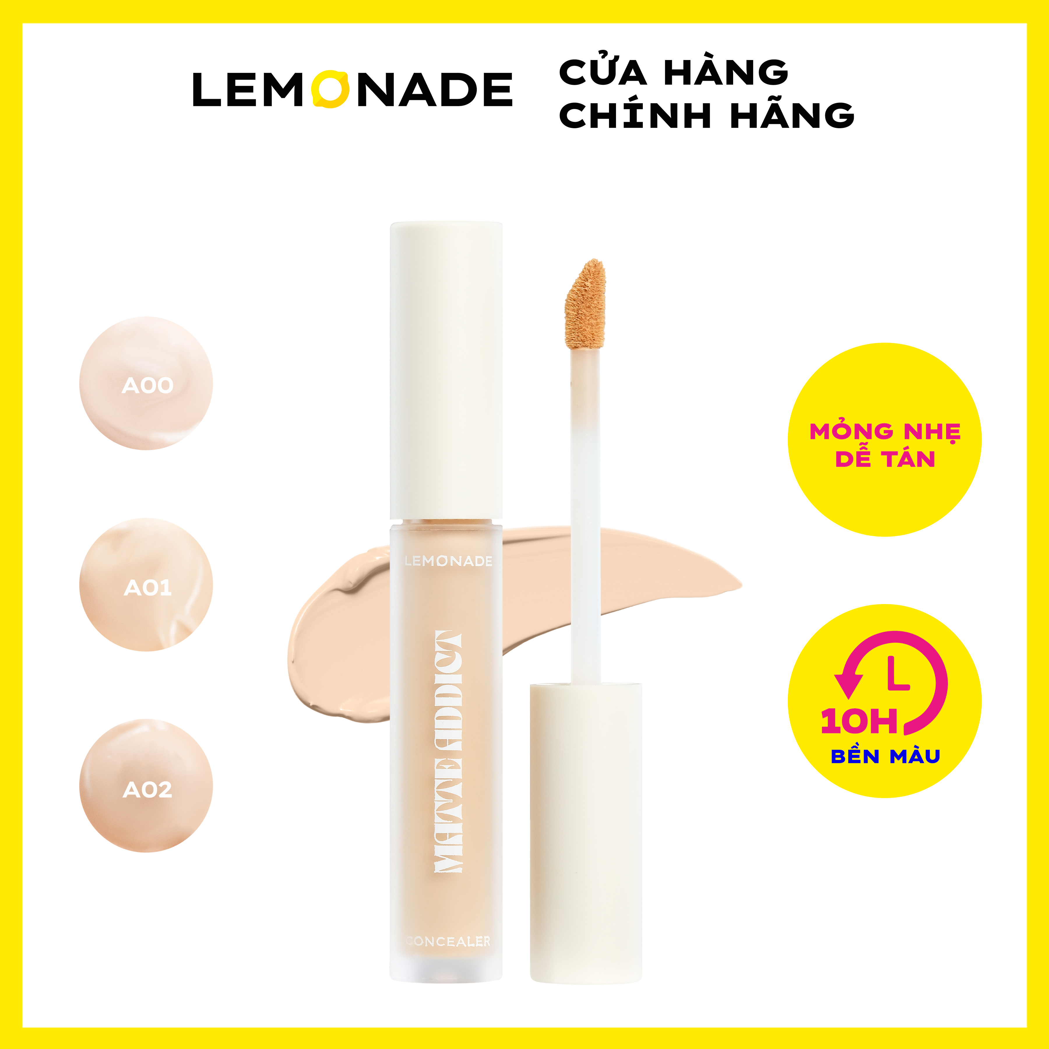 Kem che khuyết điểm Lemonade Matte Addict Concealer 3g
