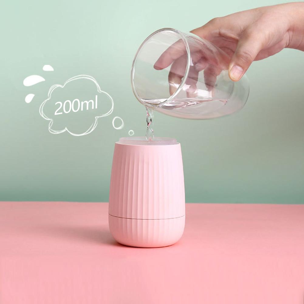 Siêu Âm Thanh Máy Tạo Độ Ẩm Không Khí 200Ml USB Máy Khuếch Tán Tinh Dầu Điện Thoáng Mát Sương Sắt Sạc Đèn Led Aromaterapia Cho Nhà Phòng Ngủ