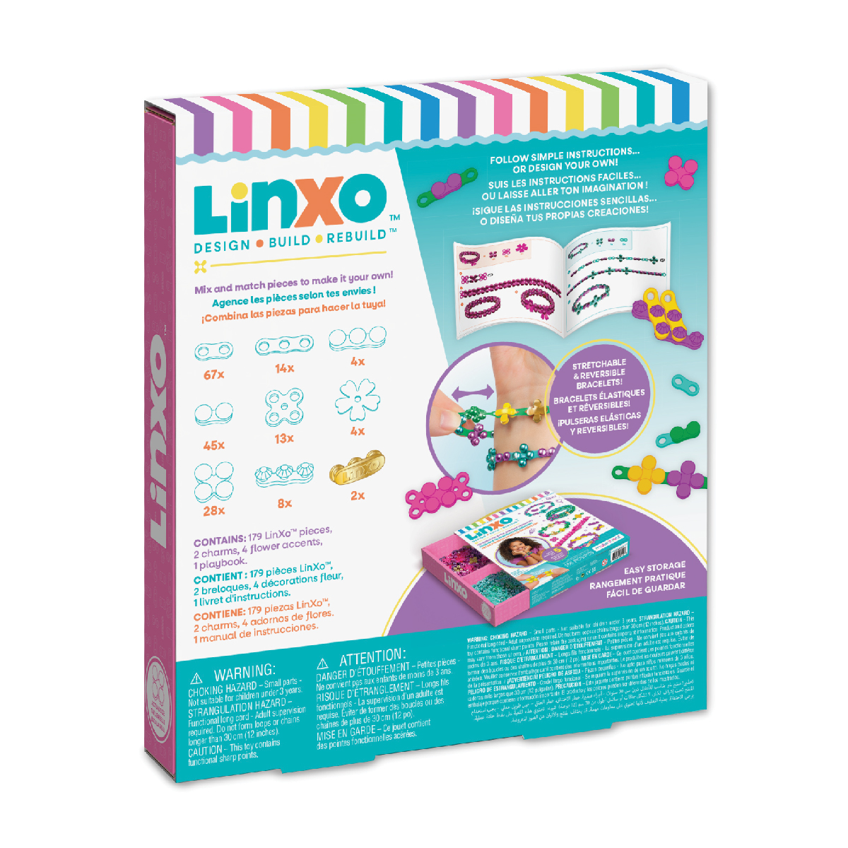 Đồ Chơi Bộ Làm Vòng Tay Kết Nối LinXo Rực Rỡ MAKE IT REAL 6112MIR
