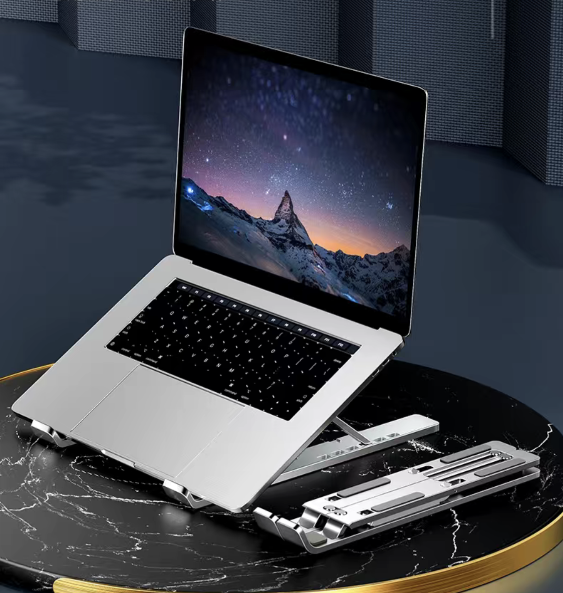 Giá đỡ laptop gấp gọn, chống mỏi vai gáy D103 Vu Studio - Hàng chính hãng