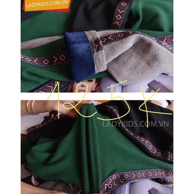 Quần legging lót lông,quần legging nỉ dày bé gái,quần mùa đông