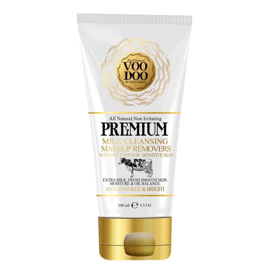 Sữa rửa mặt VOODOO PREMIUM MILK CLEANSING MAKE UP REMOVERS dùng cho da nhạy cảm