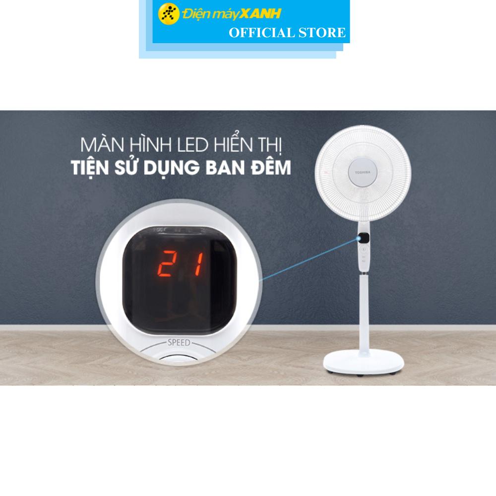 Quạt cây Toshiba 9 cánh DC inverter F-LSD10(W)VN 30W - Hàng Chính Hãng