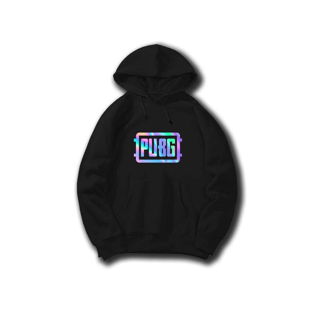 Áo hoodie Unisex dạ quang - Áo khoác nỉ phản quang họa tiết PUBG in cao cấp