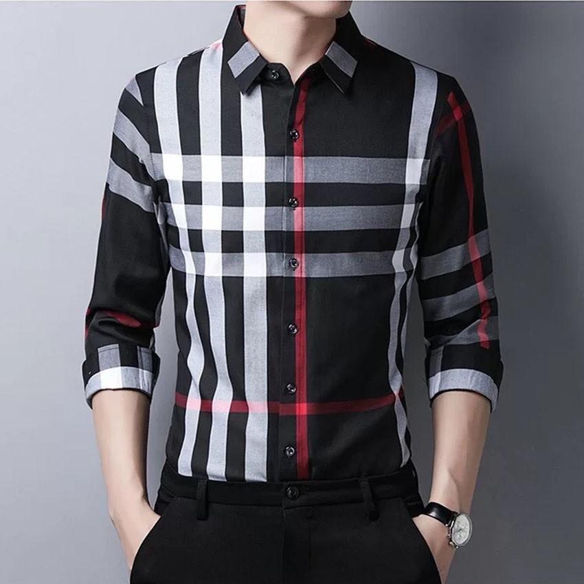 Áo sơ mi kẻ sọc thời trang nam Menswear, áo sơ mi nam THỜI TRANG cao cấp phong cách nam tính với 3 màu lựa chọn