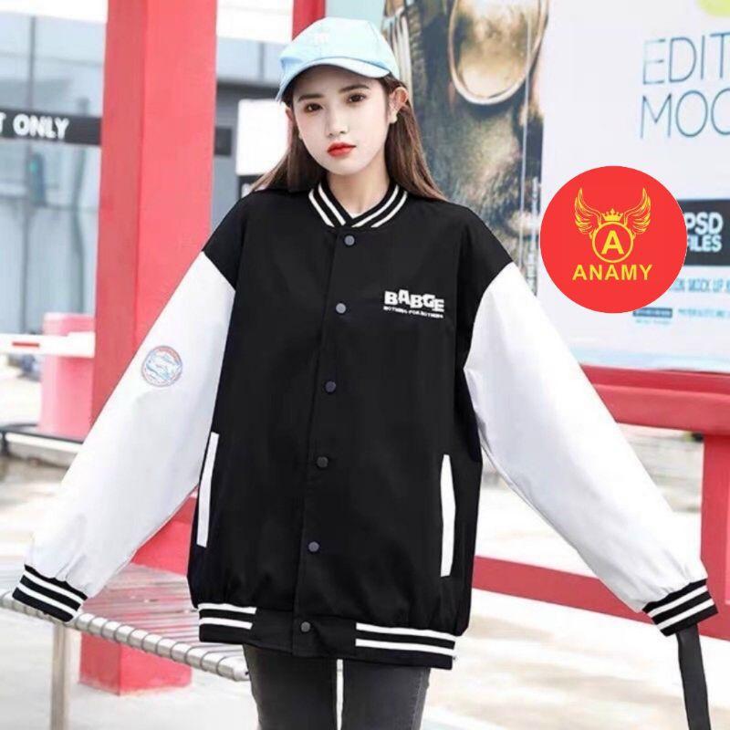 Áo Khoác Dù Bomber Thêu Form Rộng  Hình Dáng Thể Thao Cực Đẹp Unisex Unisex