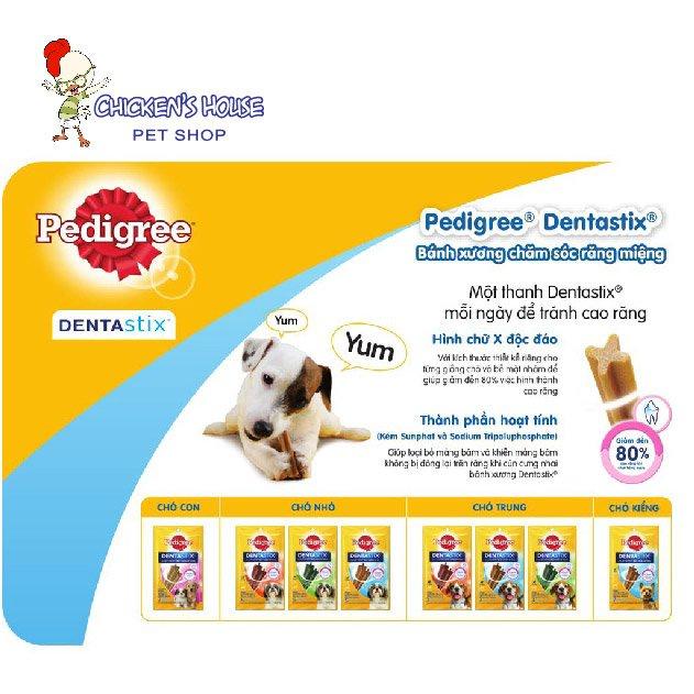 Bánh xương cho chó kiểng Pedigree Dentastix 60g