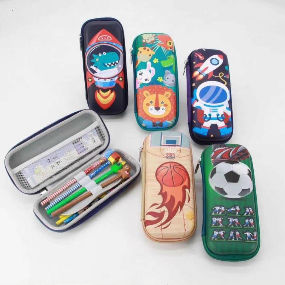 Hộp bút trẻ em 3D kiểu dáng dễ thương cho bé trai bé gái
