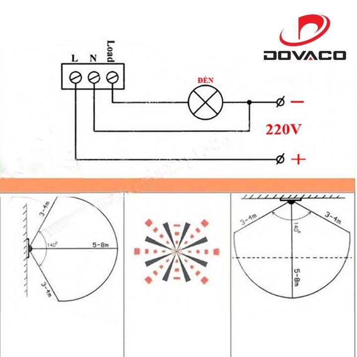 Công tắc cảm biến hồng ngoại 12V