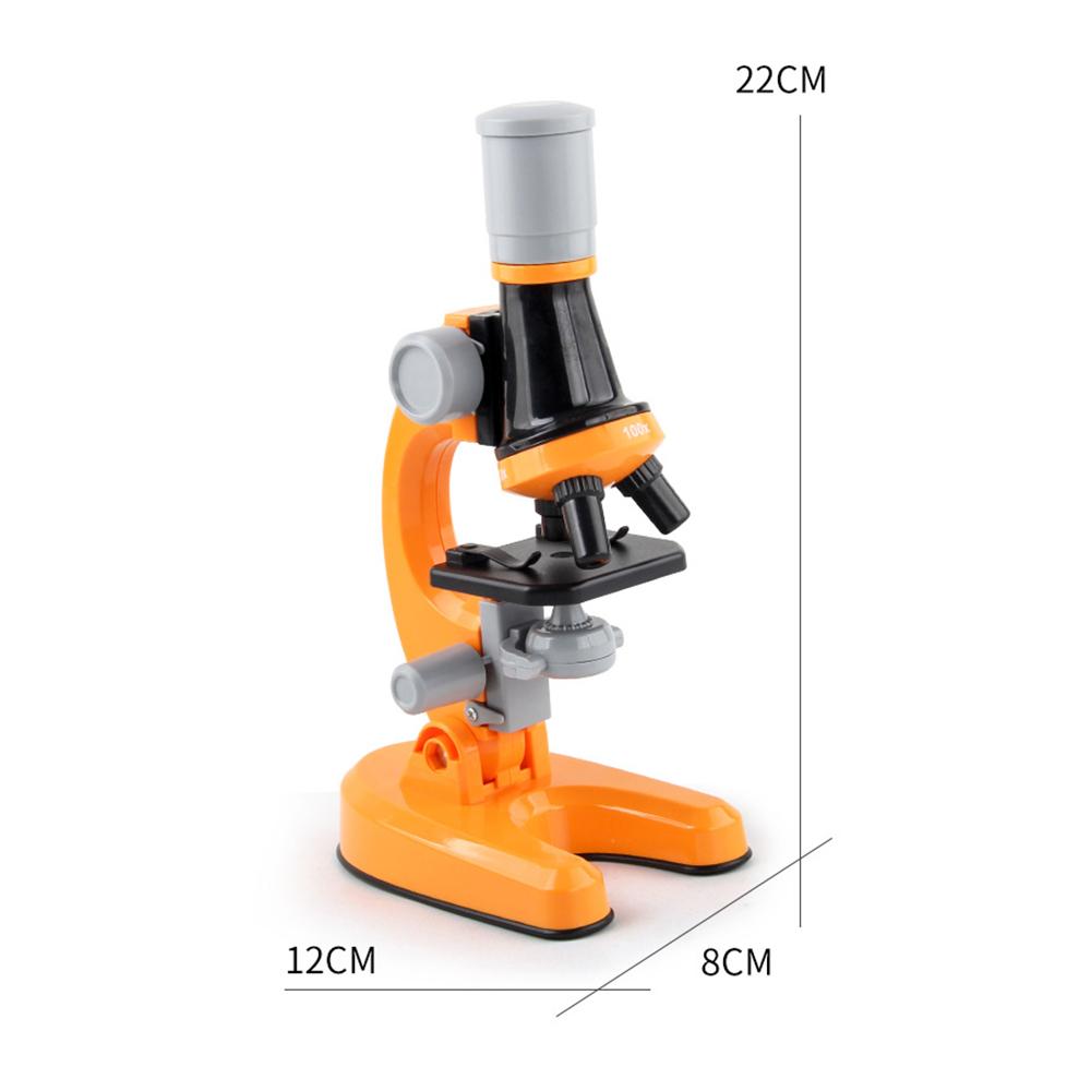 1200X Microscope Children Optical Microscope with LED Light Collection Bottles 12pcs Slides for Kids Student Beginner Science Educational Toy