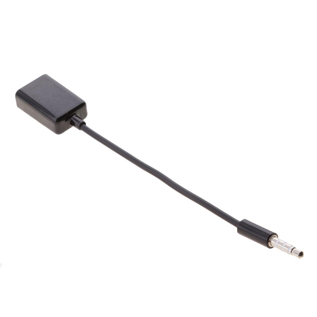 Lovoski 3.5mm Car Male Audio AUX Headphone Plug to USB 2.0 Female Cable