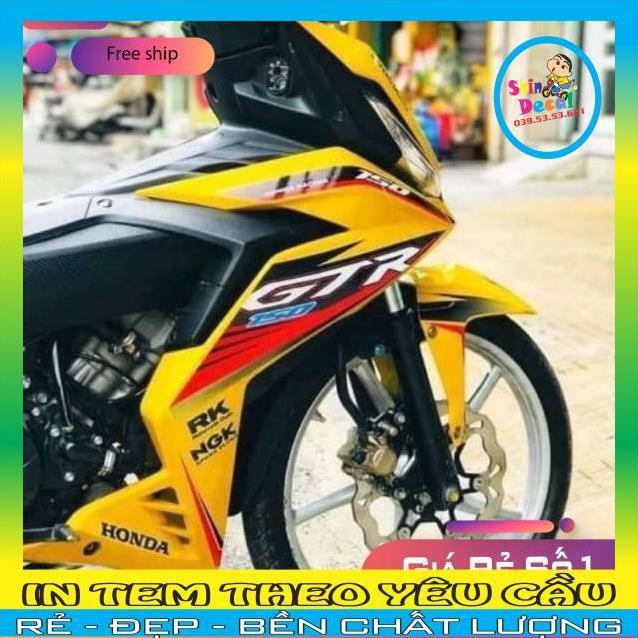 Tem rời Winner GTR dán xe vàng