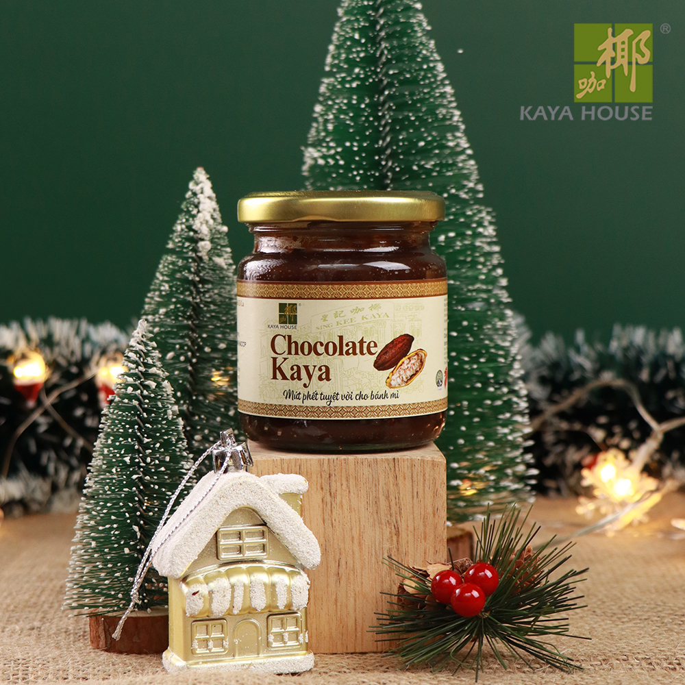 Mứt Kaya Singapore Chocolate hũ 225g - Kaya House - Ăn kèm với Sandwich, làm nguyên liệu nấu ăn