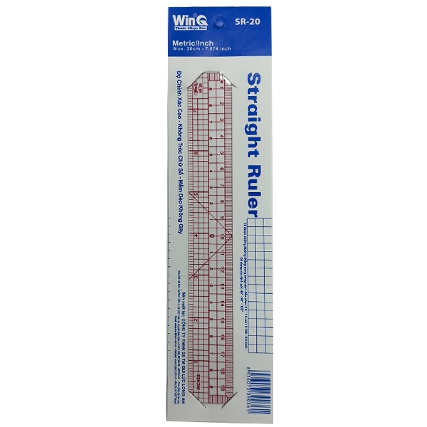 Bộ 8 Thước Thẳng 20cm WinQ SR-20