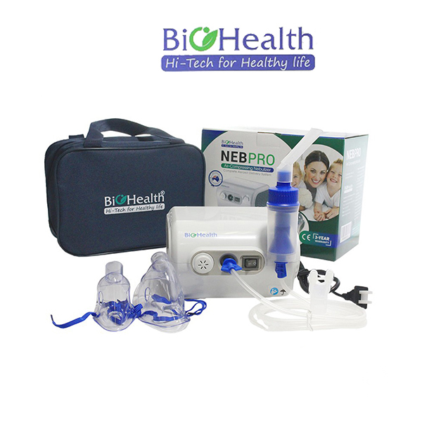 Máy xông mũi họng NEB PRO của hãng BioHealth Úc