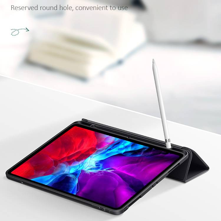 Bao da chống sốc cho iPad Pro 11 2020 hiệu USAMS US-BH589 có ngăn đụng bút (nắp gập hít nam châm, thiết kế siêu mềm mịn trang bị Smartsleep) - hàng nhập khẩu