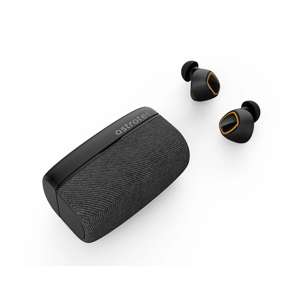 Tai nghe True Wireless Astrotec S80 Plus - Bluetooth 5.0, Loa 6mm Bio-Diaphragm Dynamic, Pin 25h có sạc nhanh, Phím cảm ứng - Hàng Chính Hãng