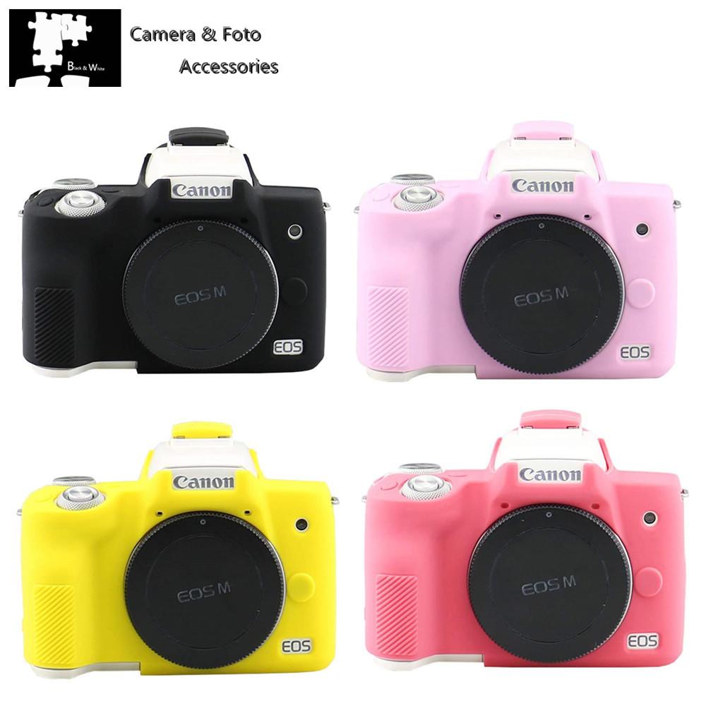 M50II Soft Silicone Armor Bao Da Bảo Vệ Vỏ Túi Máy Ảnh Cho Canon EOS M50 Mark II Màu sắc: Đen