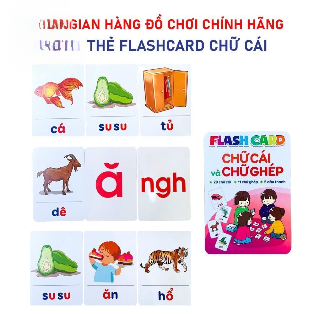 Flashcard, Bộ Chữ Cái Và Chữ Ghép Giúp Bé Học Chữ Và Đánh Vần Nhanh