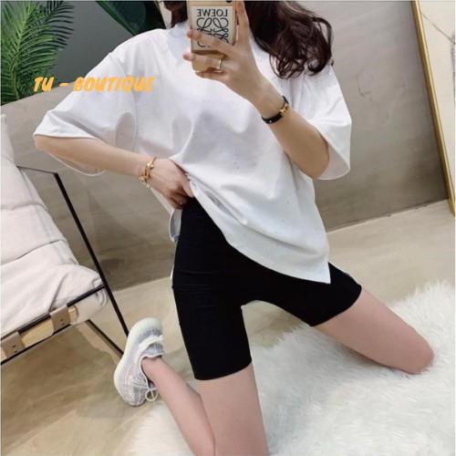 Quần legging lửng thái nâng mông đùi nữ ngố cạp cao lưng thun siêu co giãn