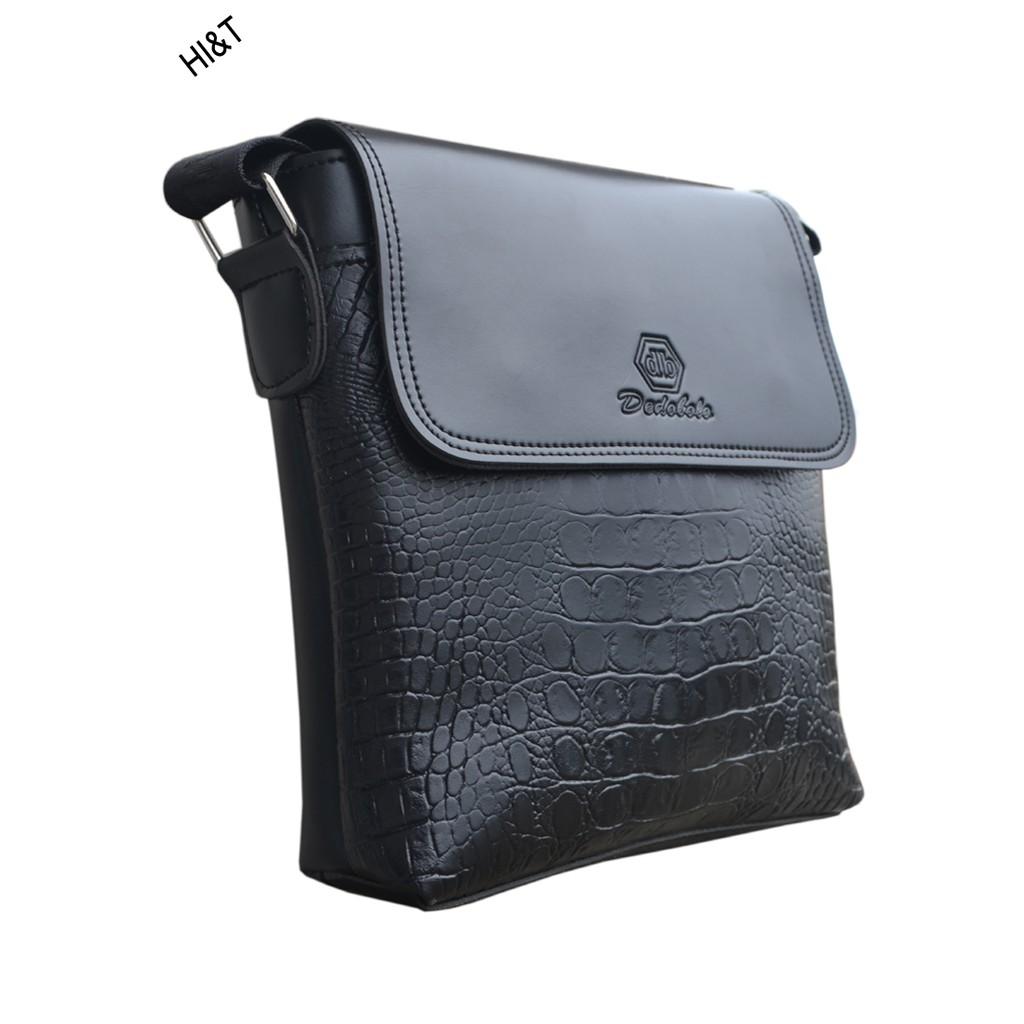 Túi Ipad đeo chéo nam da cá sấu 7