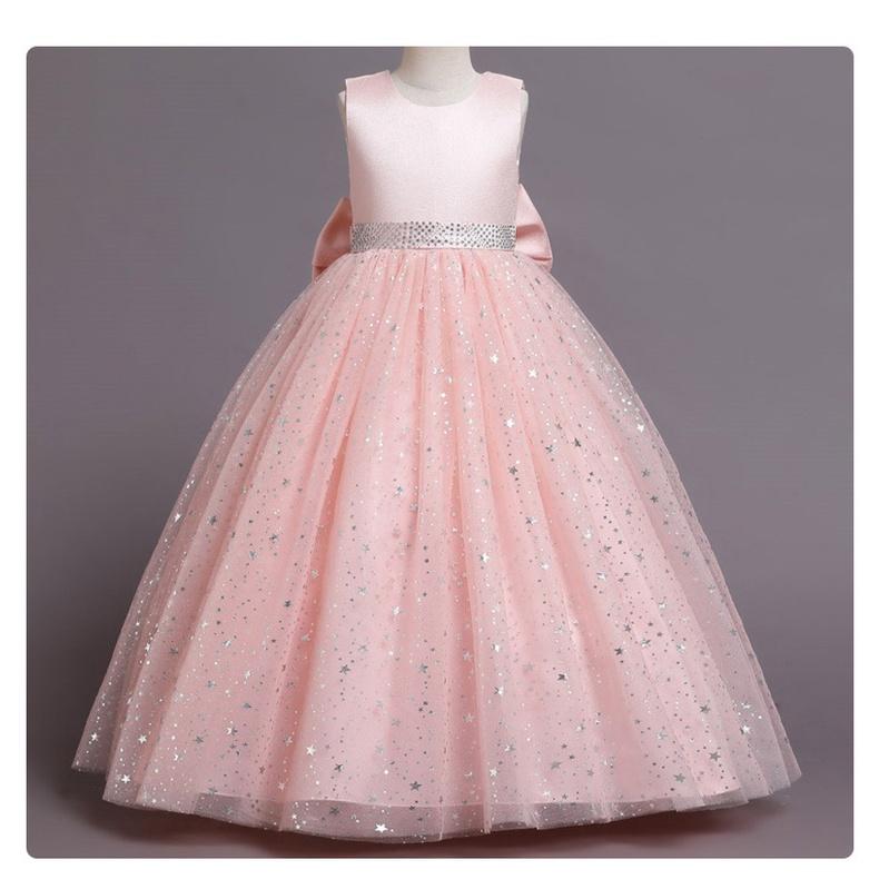 DC27 Size110-160 (13-40kg) Đầm công chúa cao cấp (Đầm voan xoè 3 tầng vải lụa dự tiệc đám cưới) hàng quảng châu