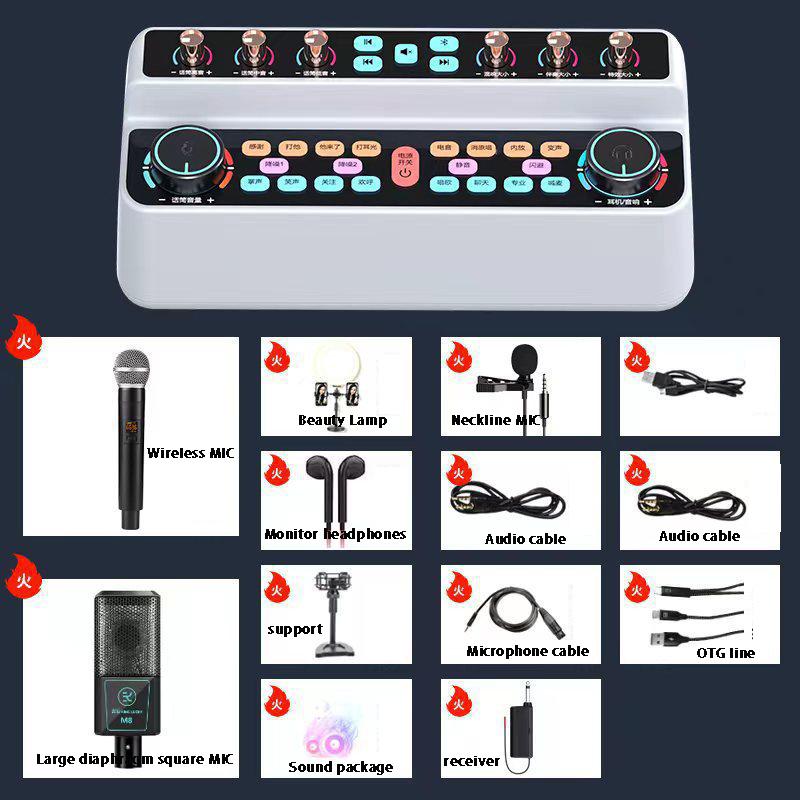 2023 Thẻ âm thanh trực tiếp mới MIC MAX Chất lượng âm thanh Bluetooth không dây ồn ào Tất cả trong một Máy Loa Bluetooth tầm xa BASS Màu sắc: Phù hợp với một người