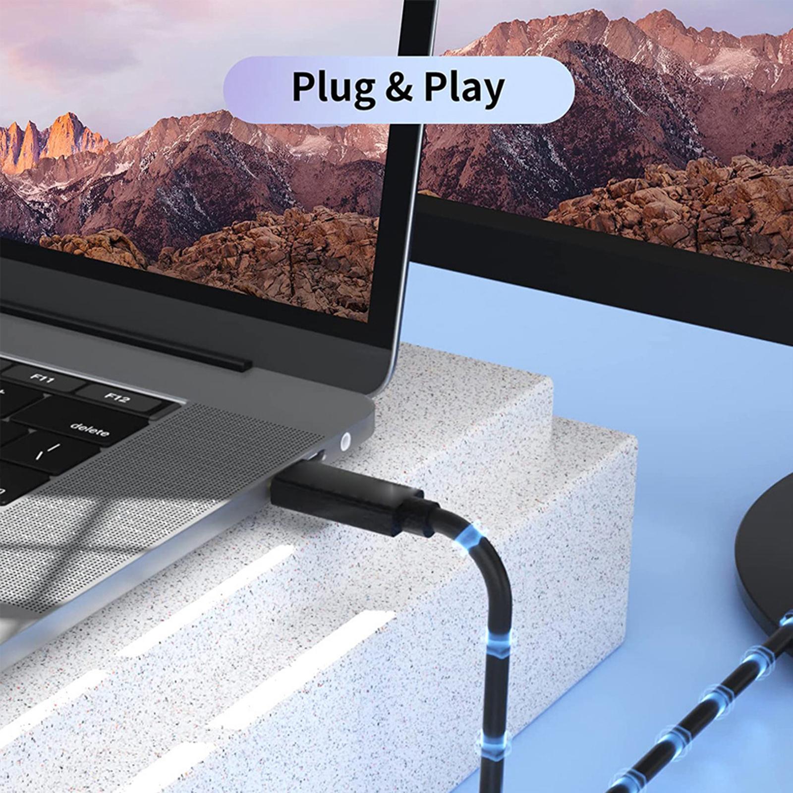 USB C to VGA Cable Plug and Play 10Gbps 1080P for Desktop Notebook