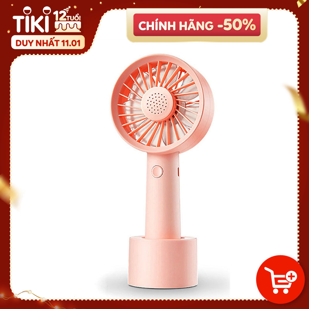 Quạt Mini Khuếch Tán Hương Liệu Cầm Tay Damas - Thiết Kế Chân Đế Quạt Để Bàn Tiên Lợi Tặng Kèm Dây Sạc - Pin Khủng 2000 mAh Với 3 Mức Độ Gió Lan Tỏa Hương Thơm  - Hàng Chính Hãng