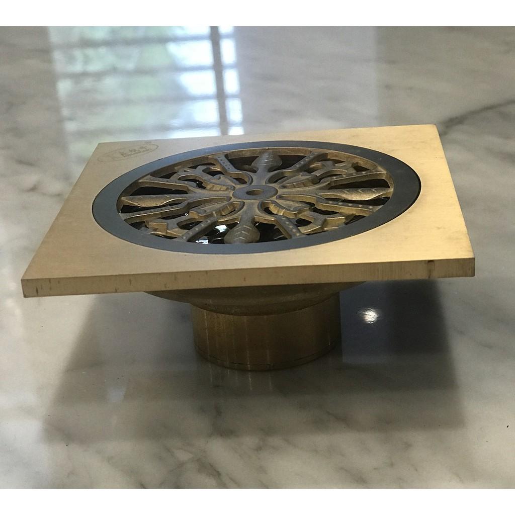 Phễu thoát sàn bằng đồng cổ điển - HL40104