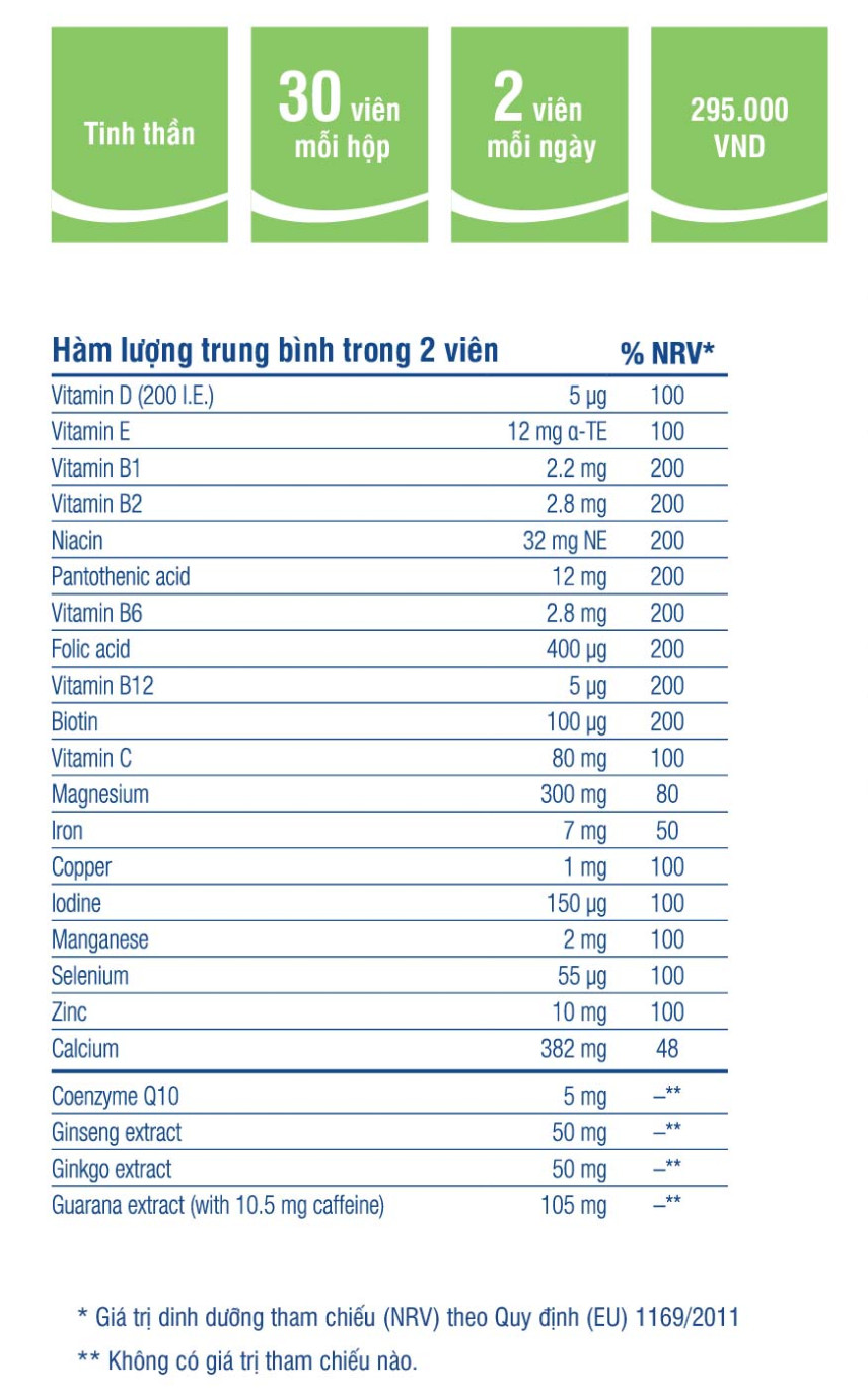 Thực phẩm chức năng EuRho Vital Mental Energie