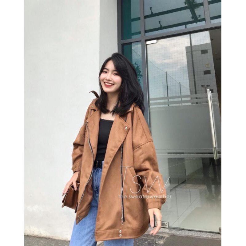 Áo khoác dạ cổ vest Ulzzang Hàn Quốc