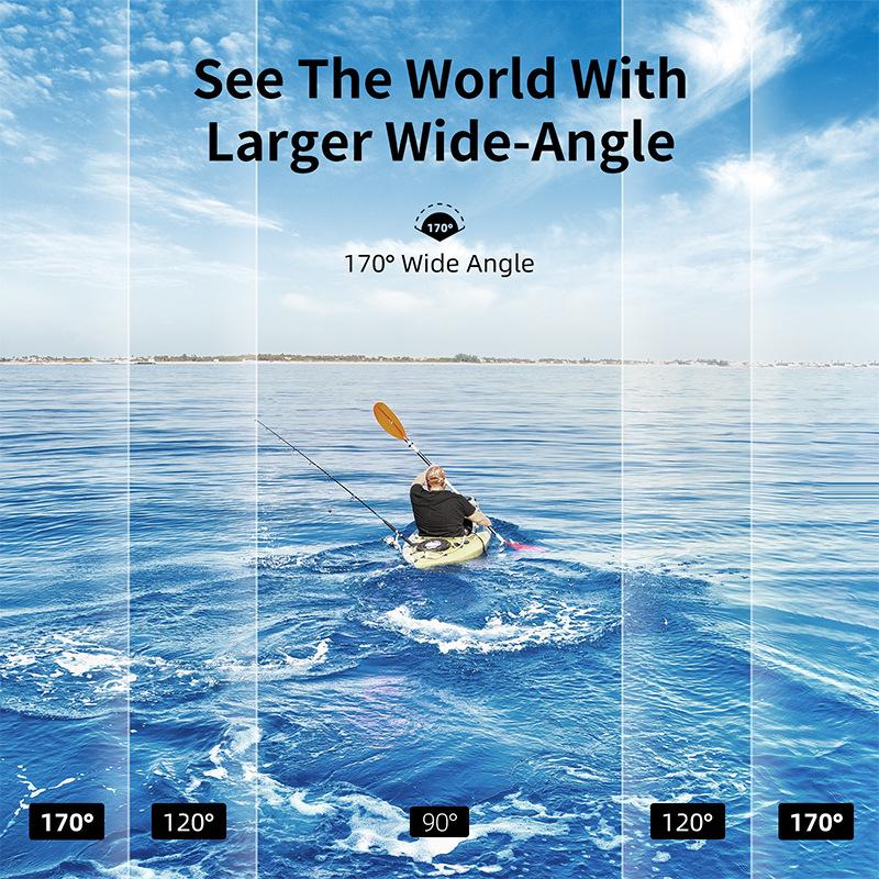 Camera hành động 5K 60fps EIS Video với ống kính bộ lọc tùy chọn 48MP ZOOM 1080P Webcam Vlog WiFi Camera hành động với điều khiển từ xa