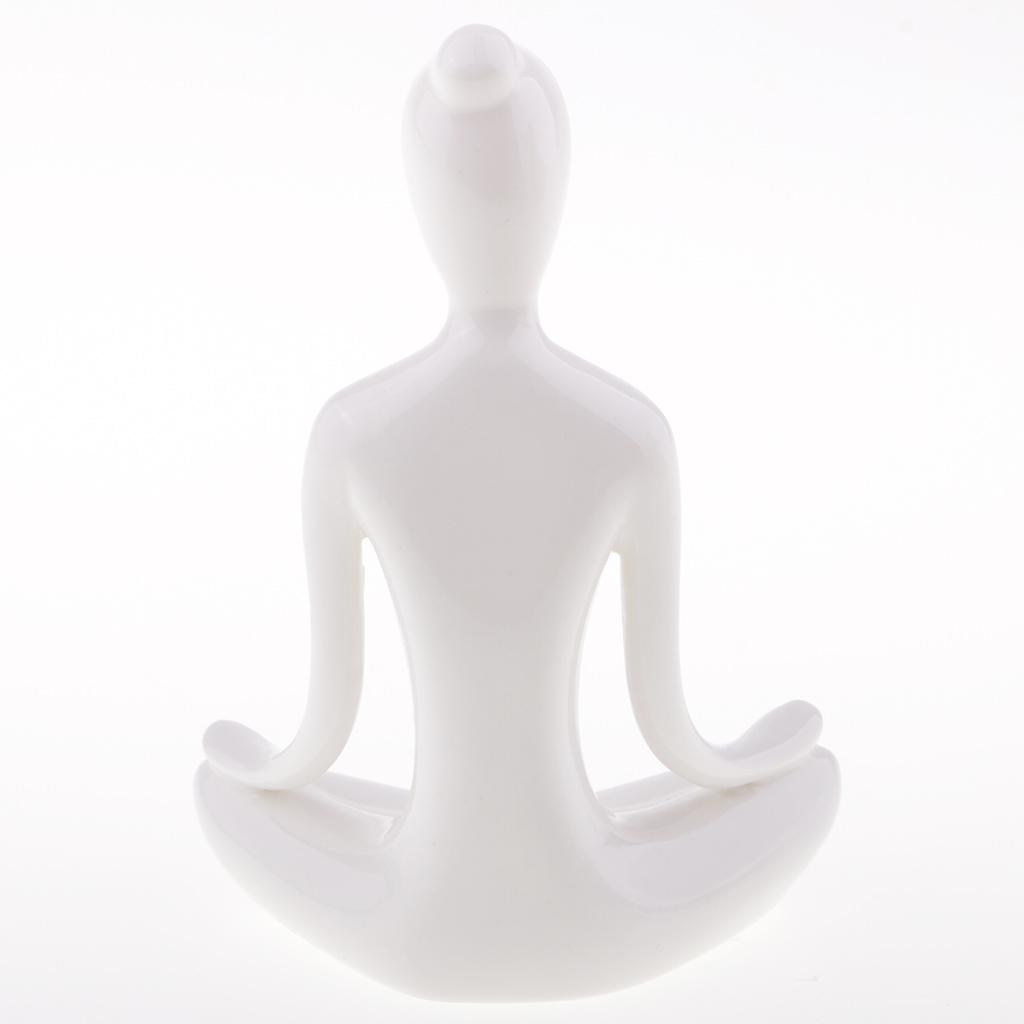 Meditation Yoga Pose Statue Figurine Resin Yoga Figure Sculpture Decoration