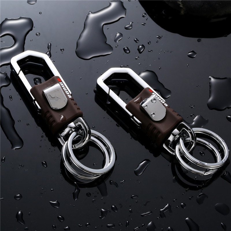 Móc Khóa Ô Tô Xe Máy Móc chìa khoá inox cao cấp có chốt đeo thắt lưng Quần Cao Cấp Nam Thái Lan