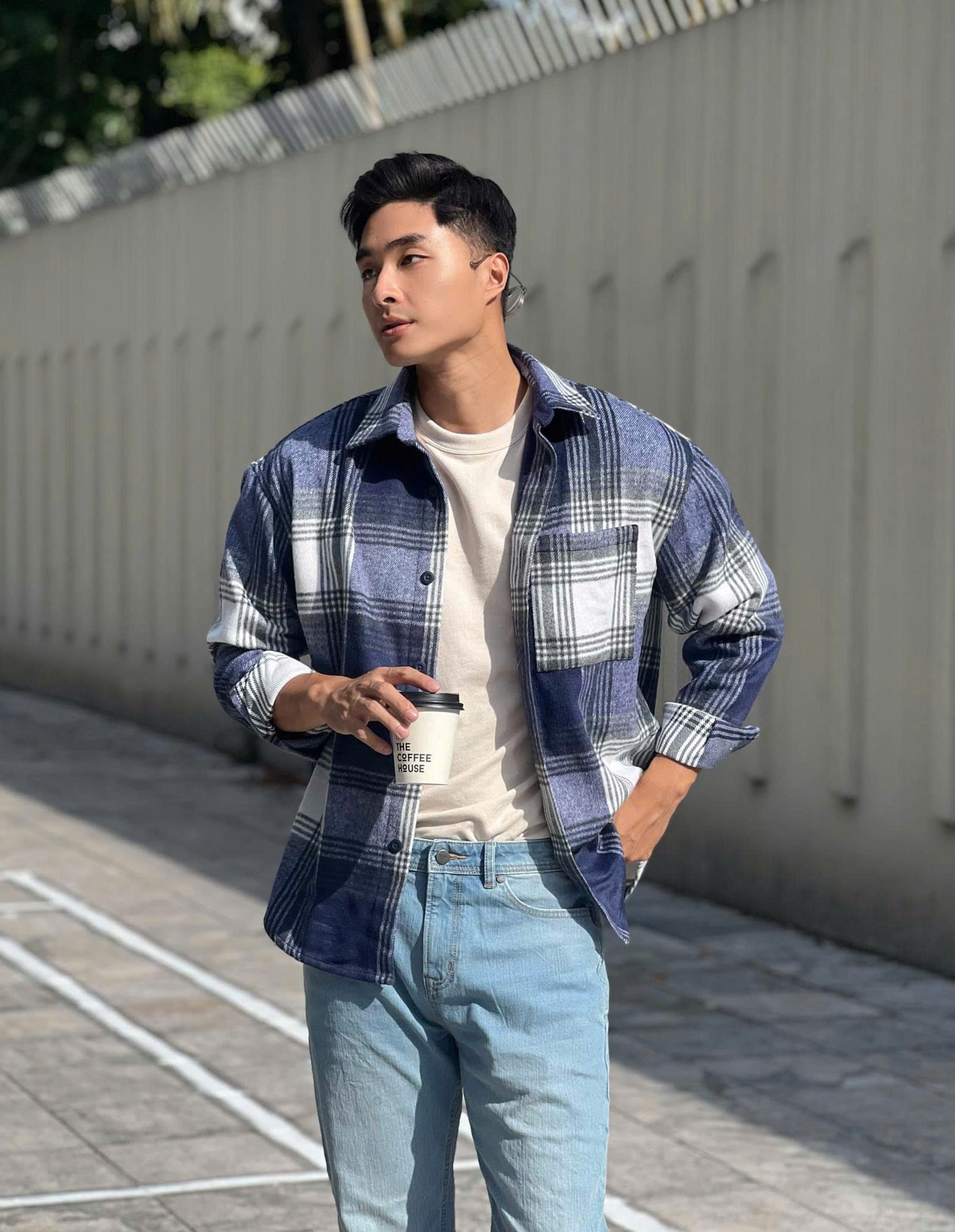 Áo sơ mi ROUTINE nam dài tay flannel. Oversize - 10F24SHL002 | LASTORE MENSWEAR