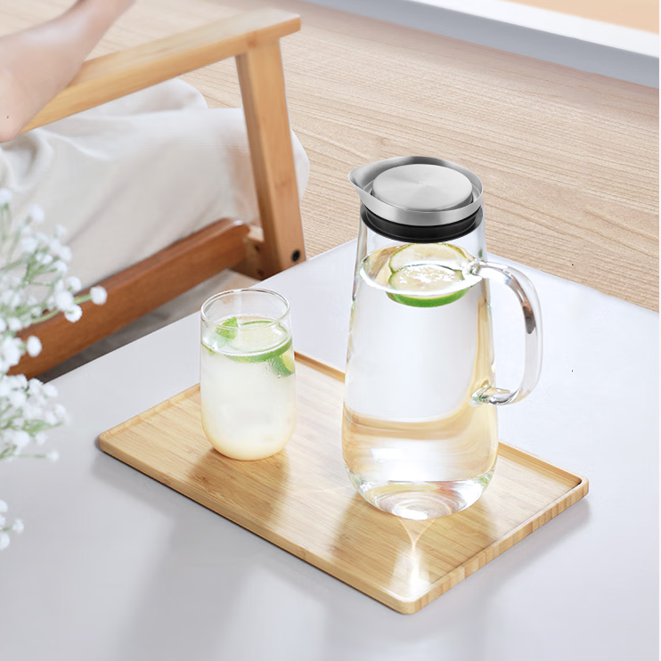 Bình lọc trà thủy tỉnh chịu nhiệt đựng nước S067 - 1250ml Samahome Shop