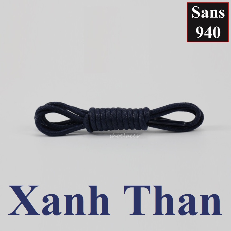 Dây giày sneaker thể thao tròn trơn chất dù ngắn 60cm 70cm dài 1m 1m6 1m8 Sans940