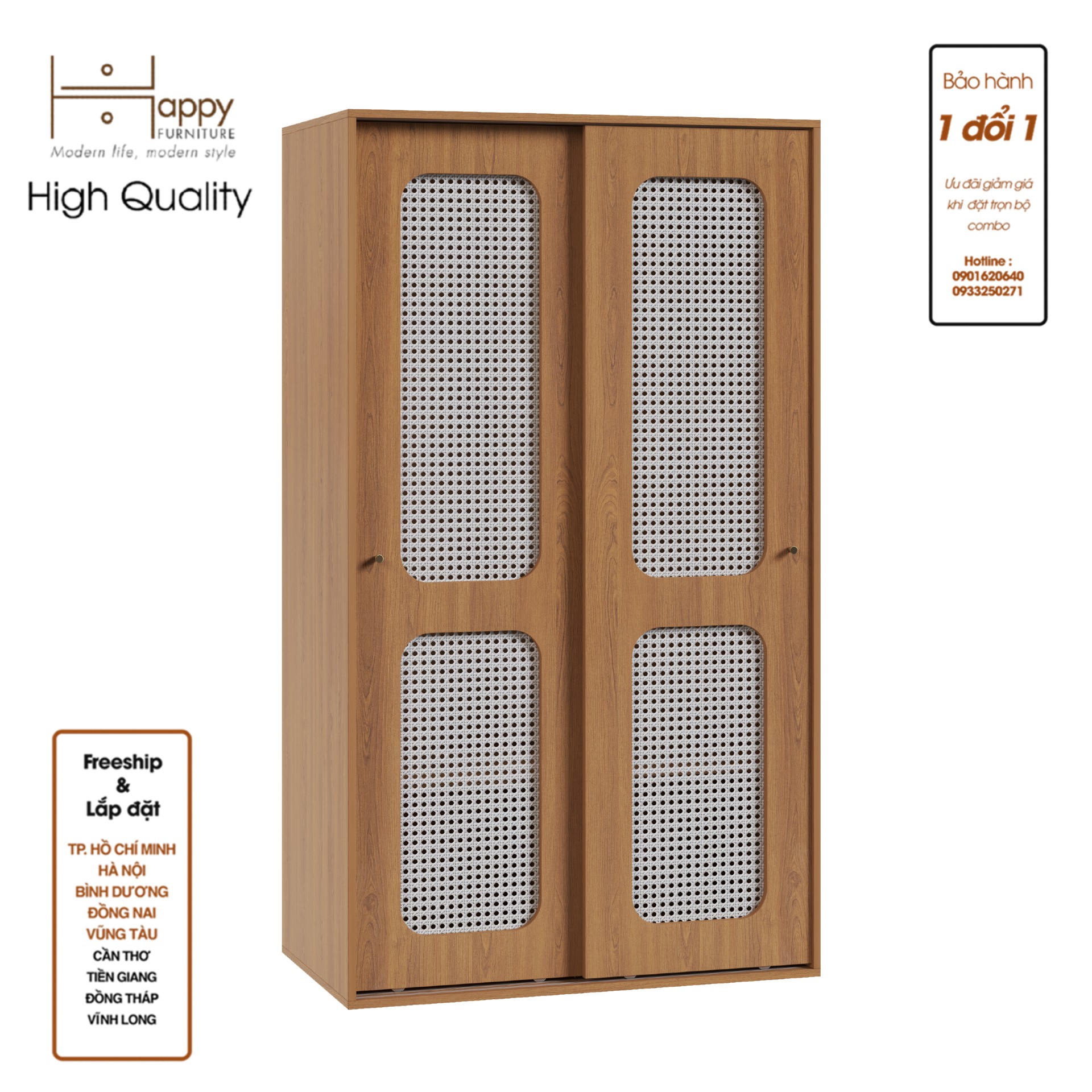 MEYDAN, Tủ quần áo cửa lùa, 100cm x 58cm x 176cm , TCL_008